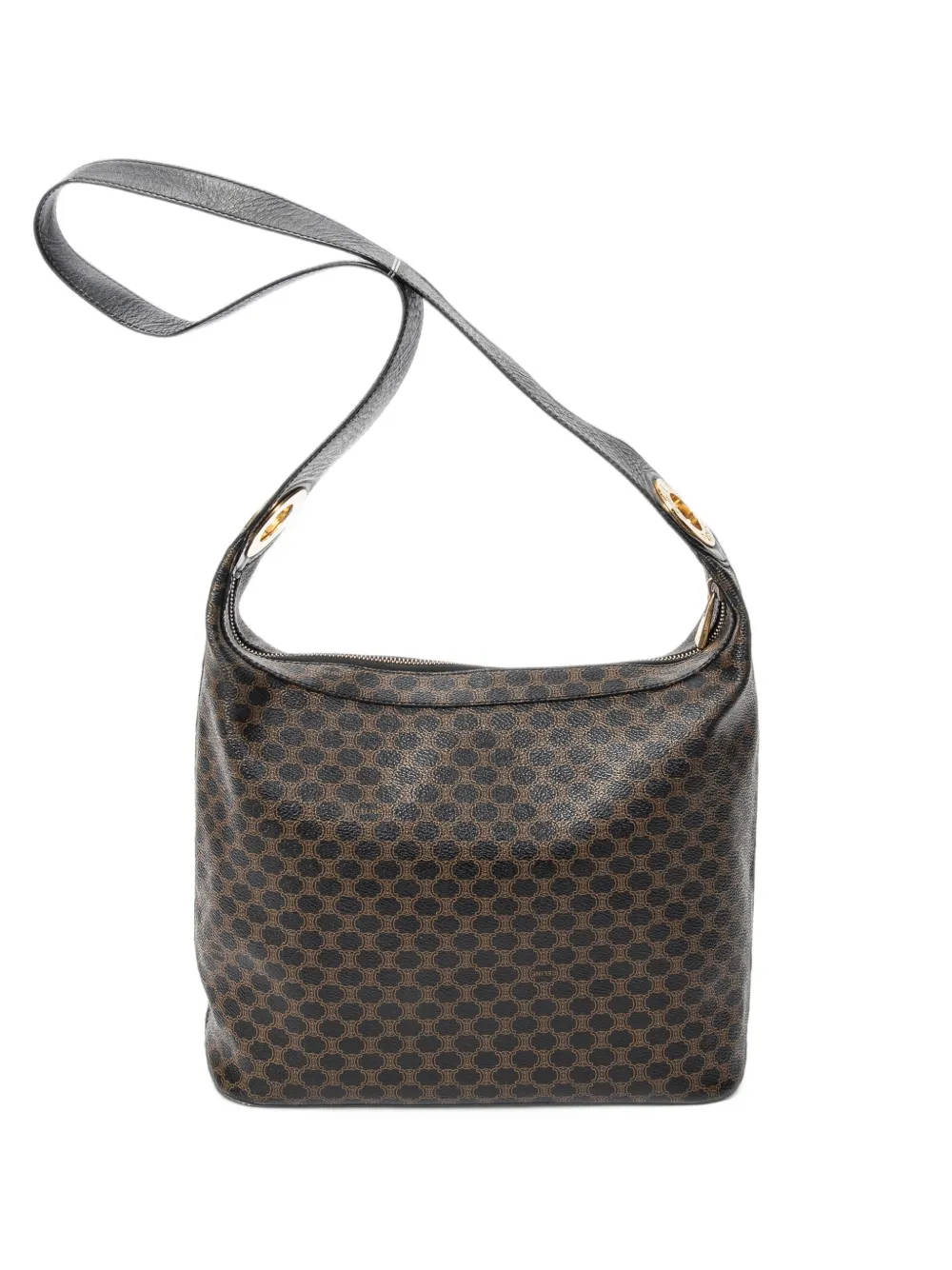 Celine Pre-Owned Macadam shoulder bag - Braun