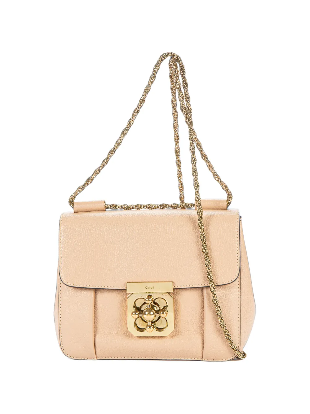 Chloé Pre-Owned small Elsie chain shoulder bag - Nude