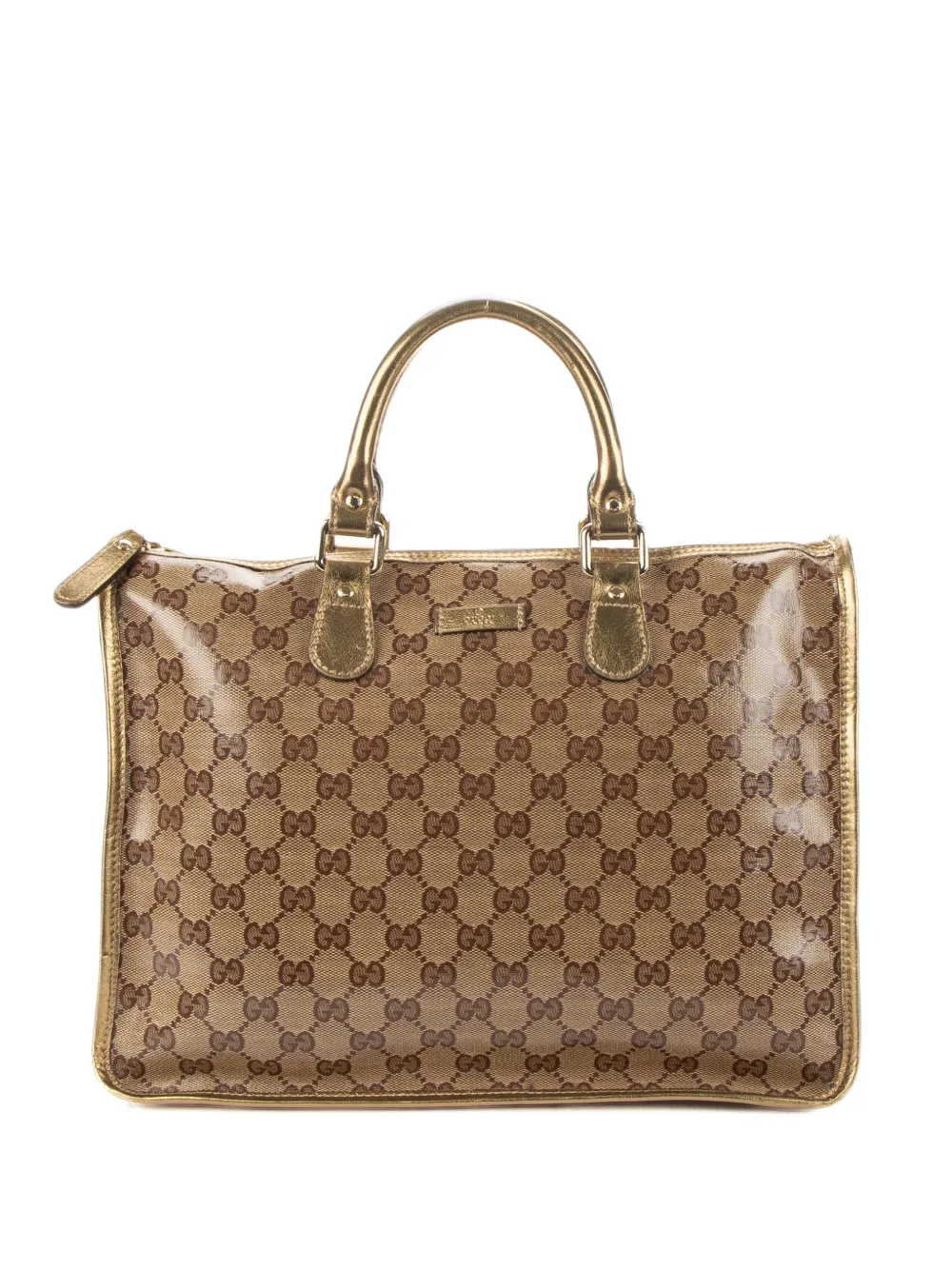 Gucci Pre-Owned Crystal monogrammed tote bag - Neutrals