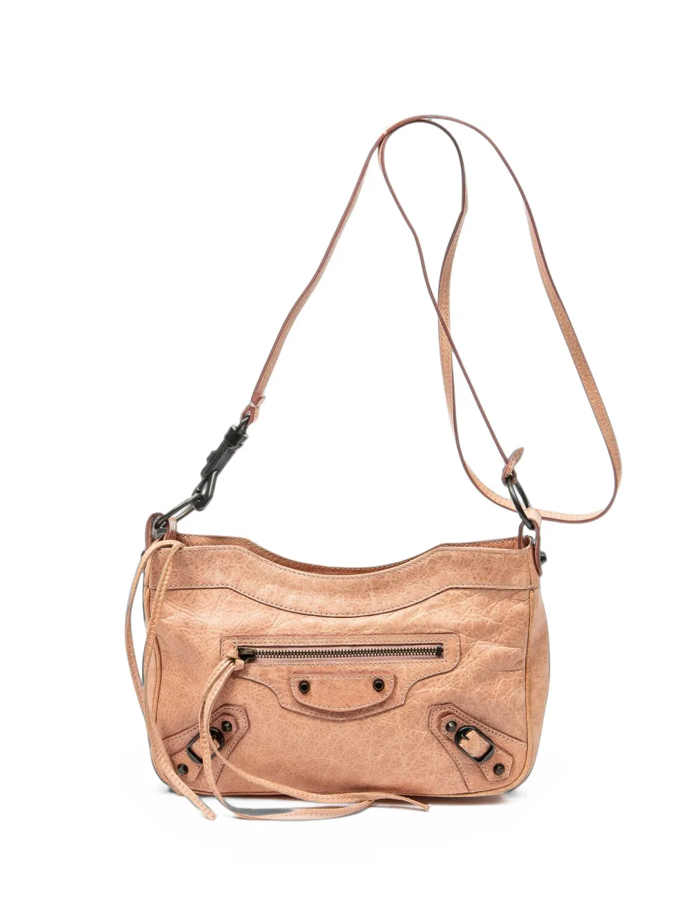 Balenciaga Pre-Owned Classic Hip leather crossbody bag - Nude
