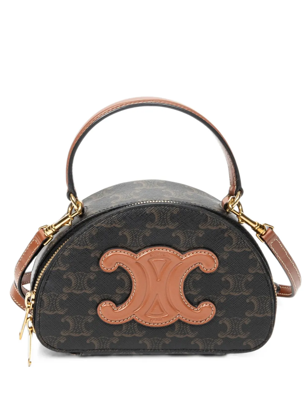 Celine Pre-Owned Triomphe Half Moon tote bag - Brown