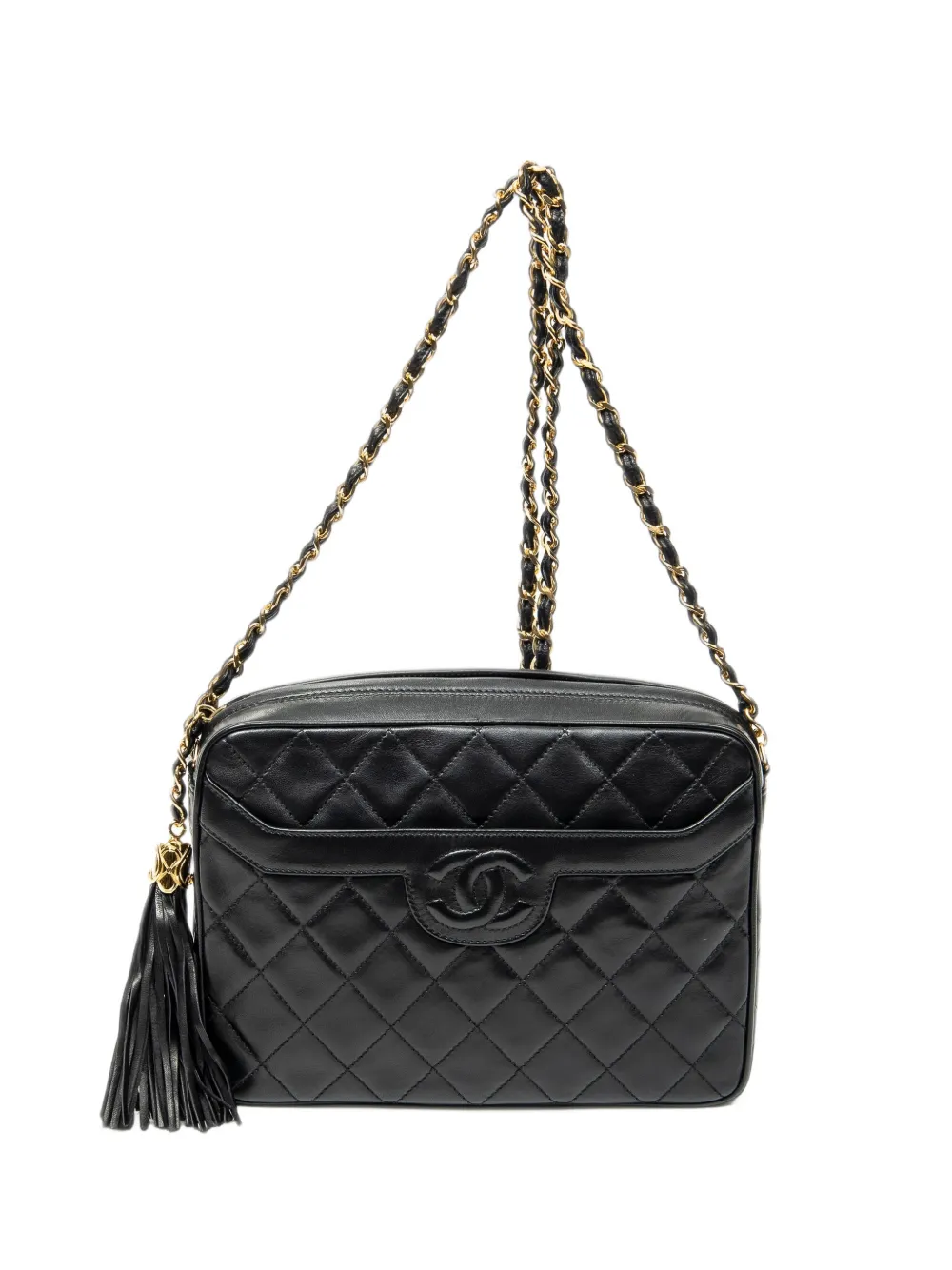 CHANEL Pre-Owned CC Tassel camera bag - Schwarz