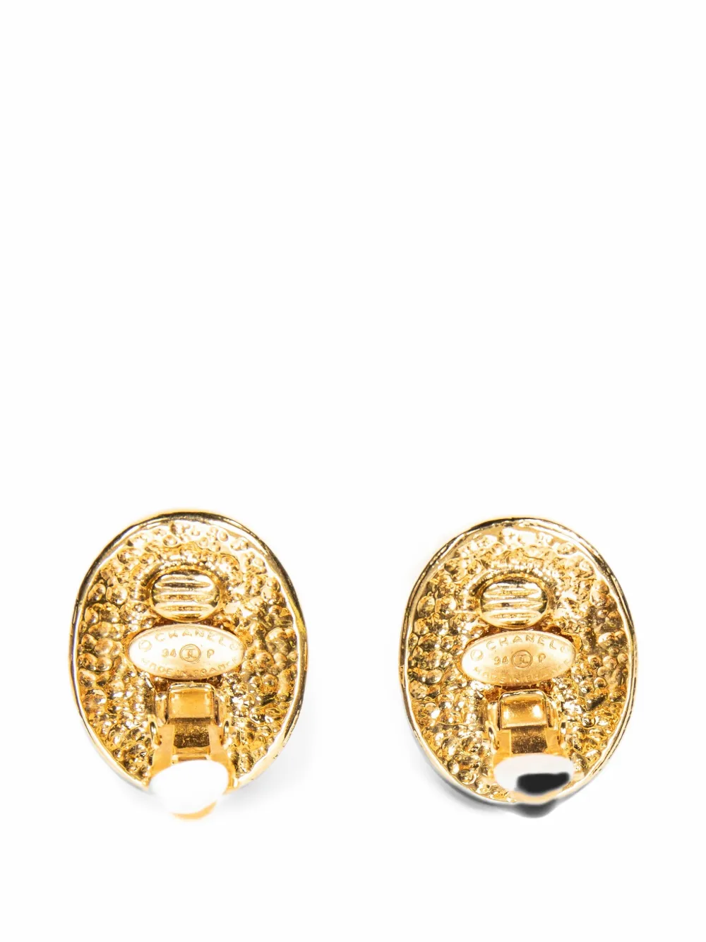CHANEL Pre-Owned CC turn-lock earrings - Gold