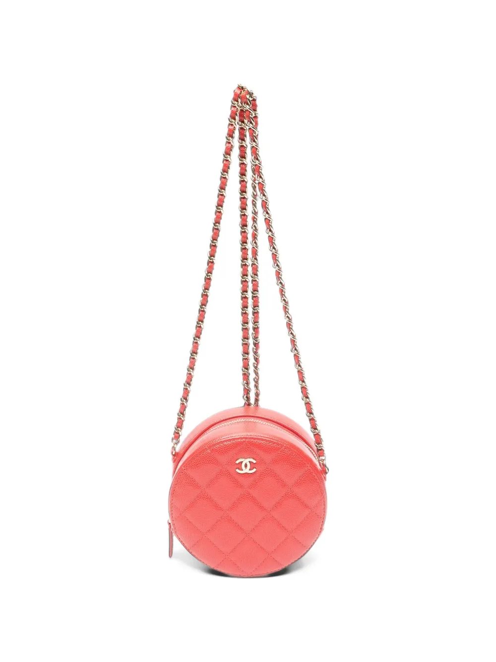 CHANEL Pre-Owned mini quilted Caviar leather shoulder bag - Rosa