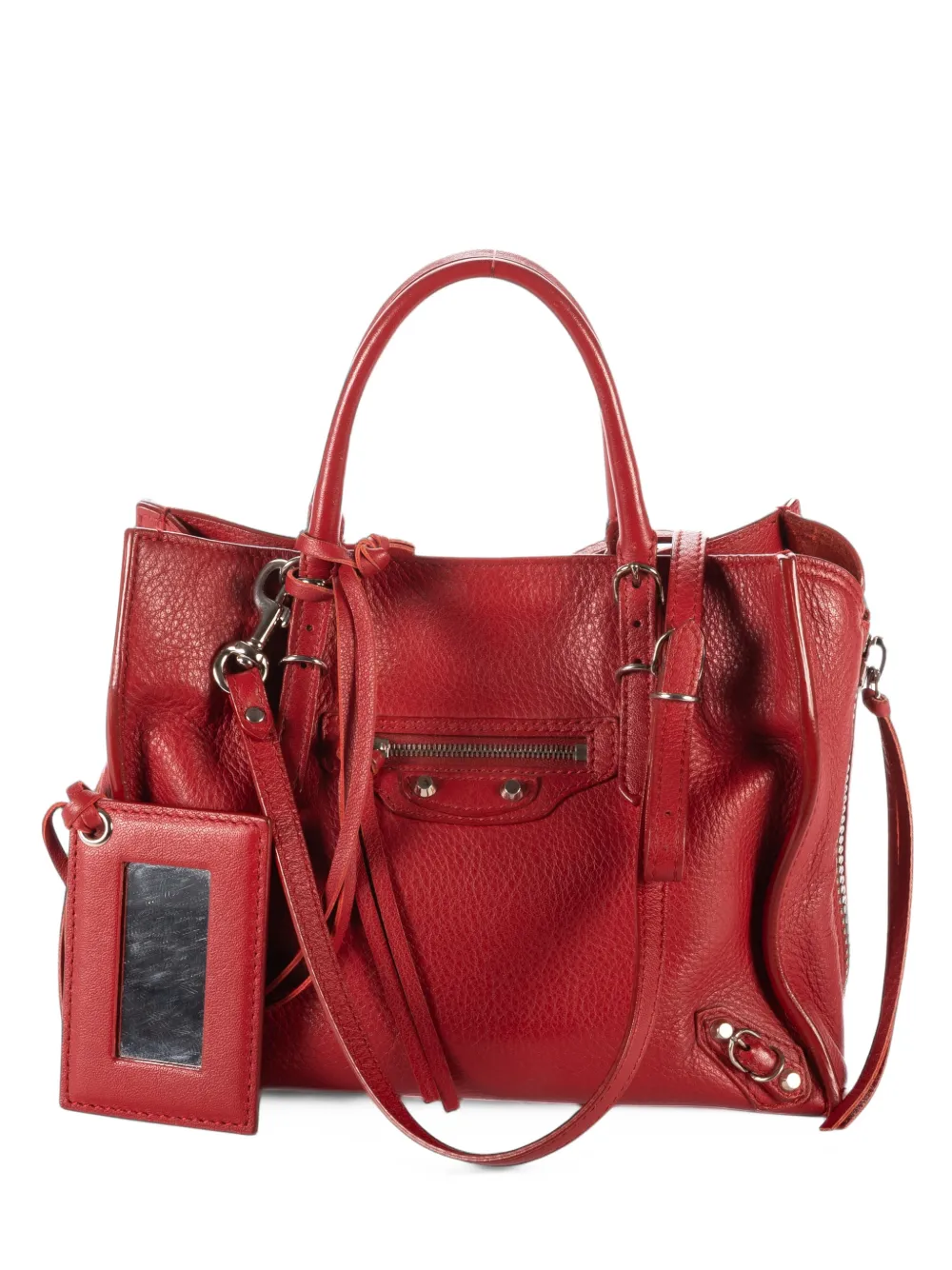 Balenciaga Pre-Owned Mini Papier A4 leather tote bag - Rot