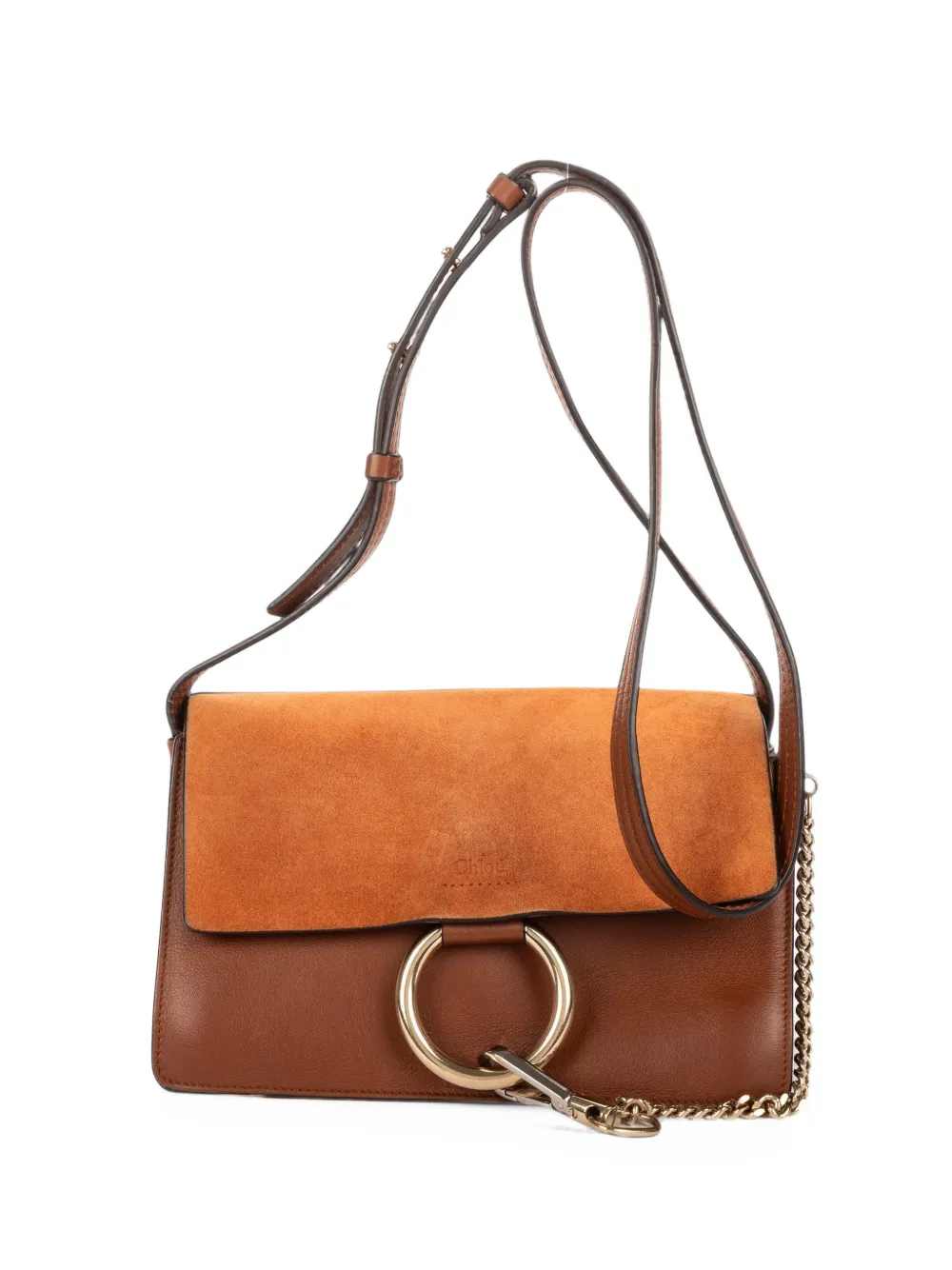 Chloé Pre-Owned small Faye shoulder bag - Braun