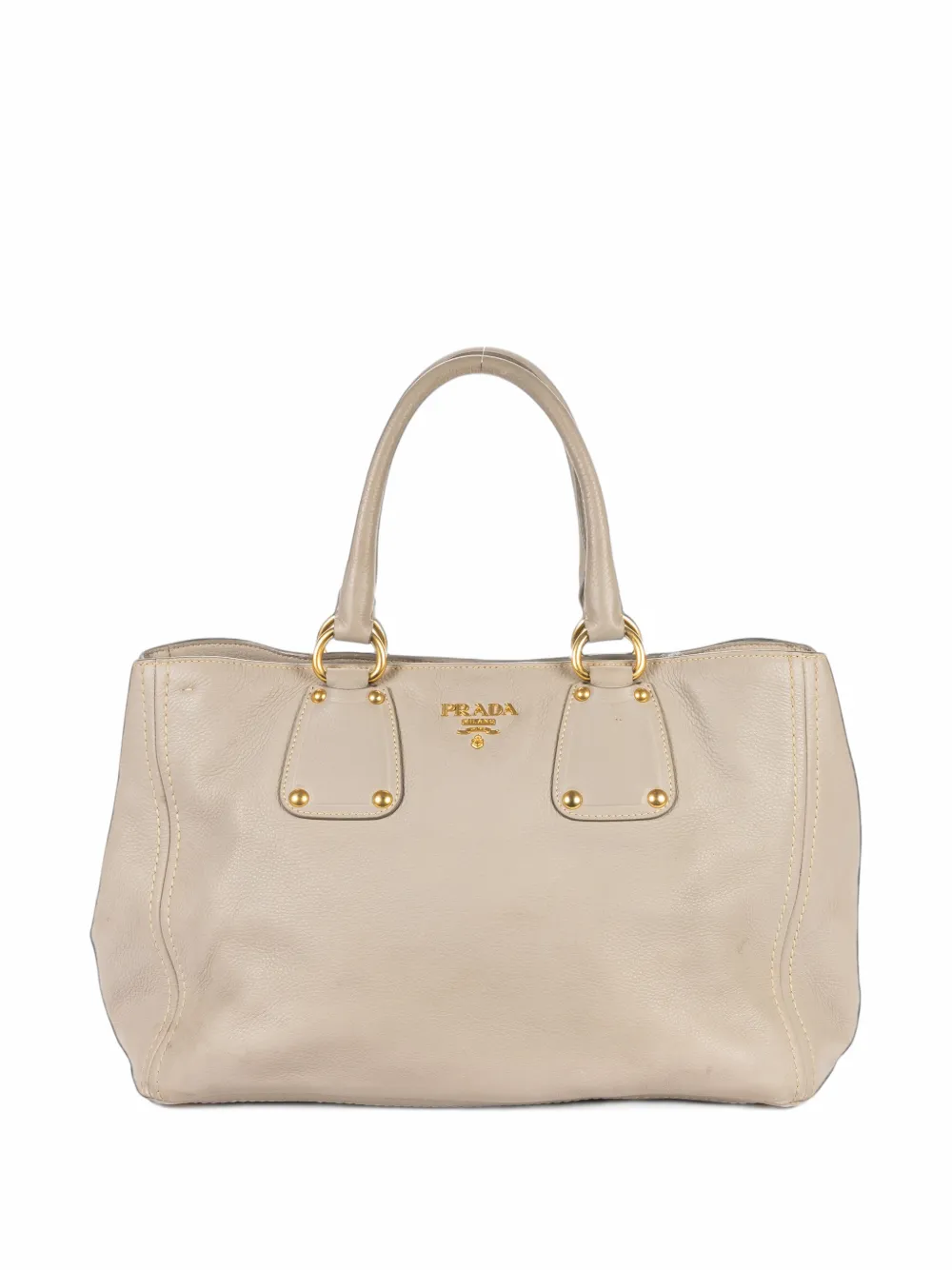 Prada Pre-Owned Vitello Daino leather tote bag - Toni neutri