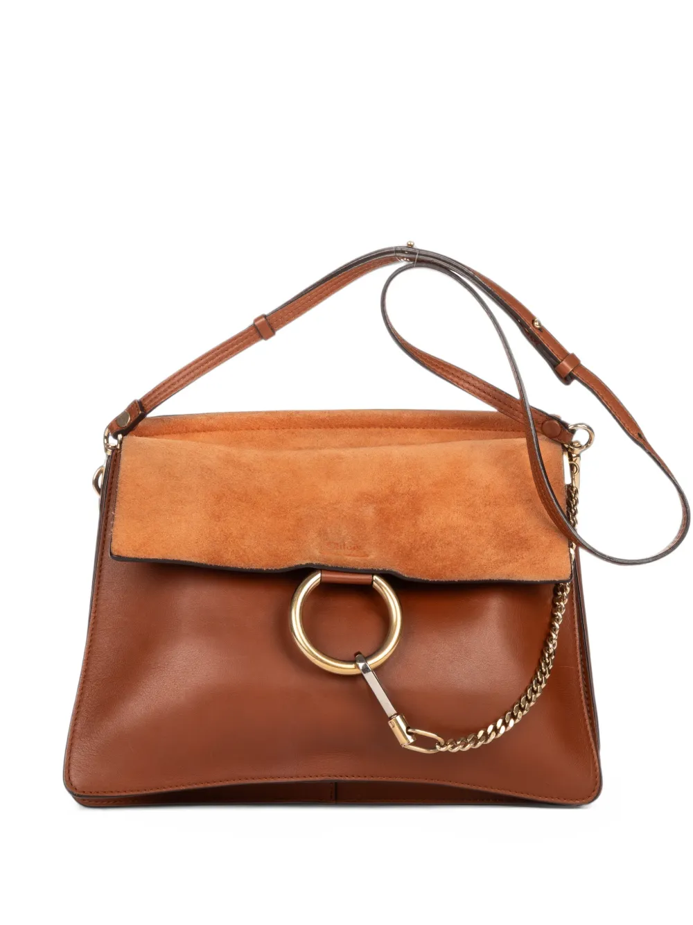 Chloé Pre-Owned medium Faye shoulder bag - Braun