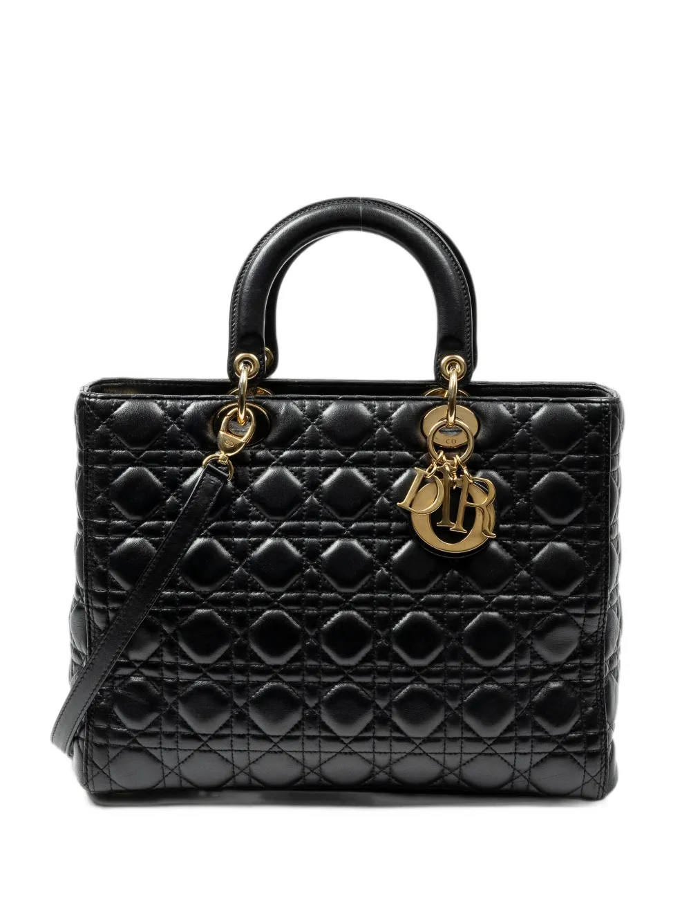Christian Dior Pre-Owned large Lady Dior tote bag - Schwarz