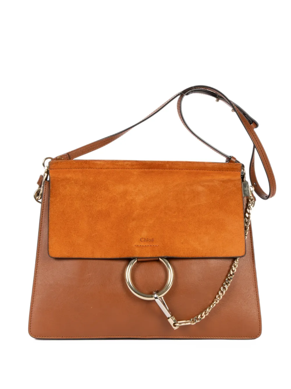 Chloé Pre-Owned medium Faye shoulder bag - Braun