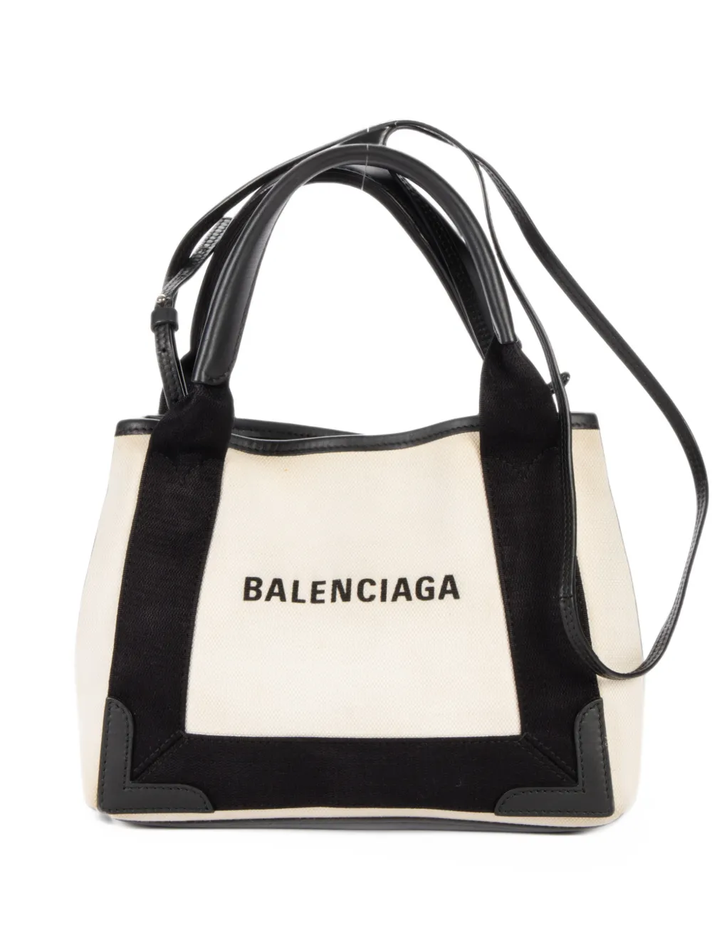 Balenciaga Pre-Owned Navy Cabas tote bag - Nude