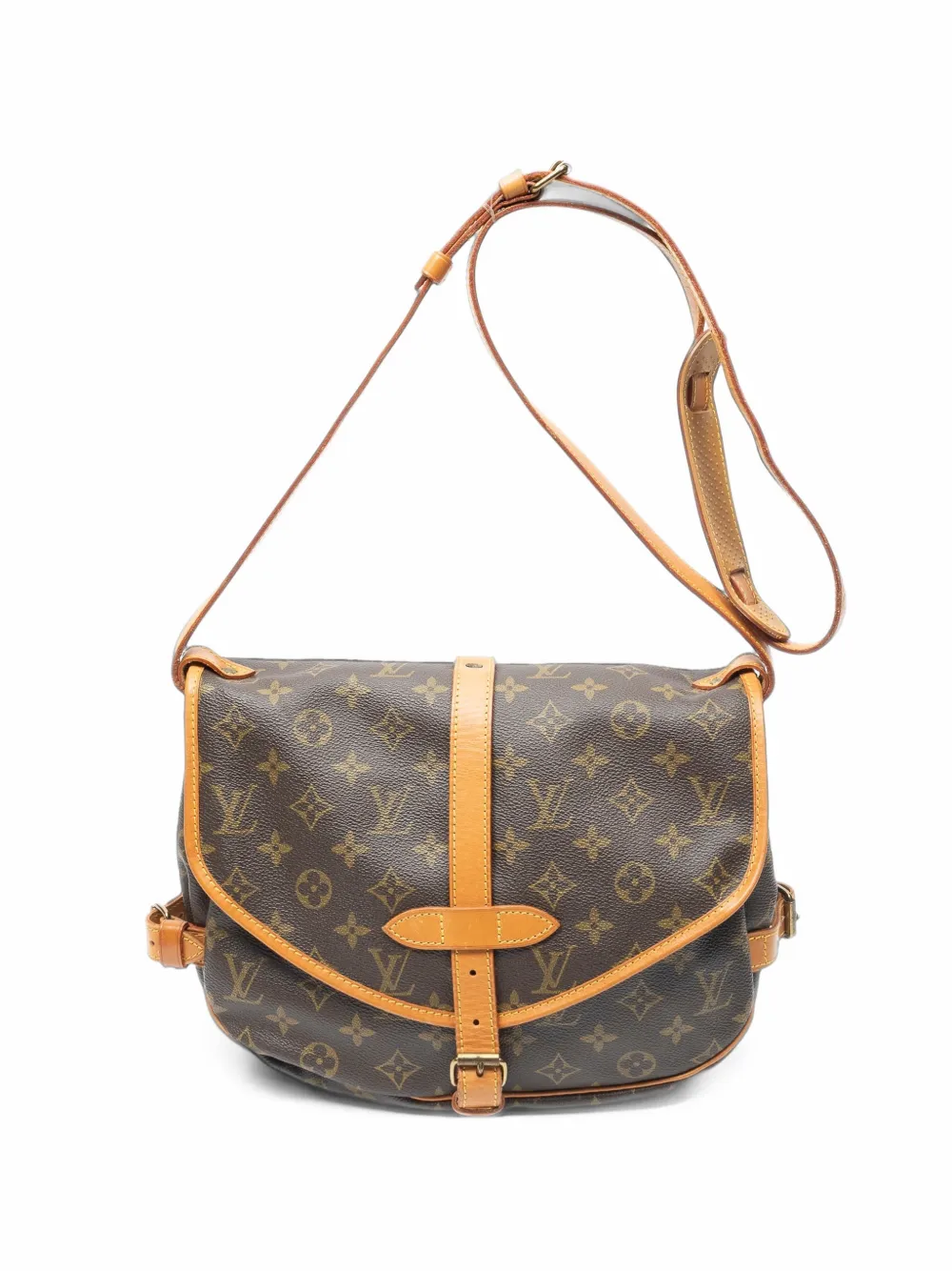 Louis Vuitton Pre-Owned MM Saumur shoulder bag - Marrone