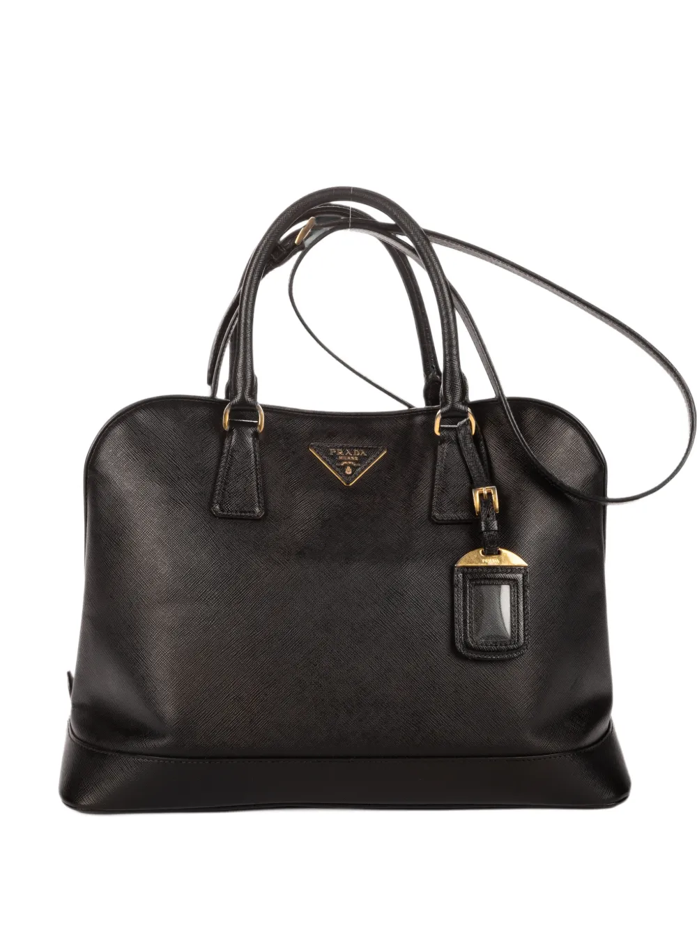 Prada Pre-Owned large Promenade Saffiano-leather tote bag - Nero