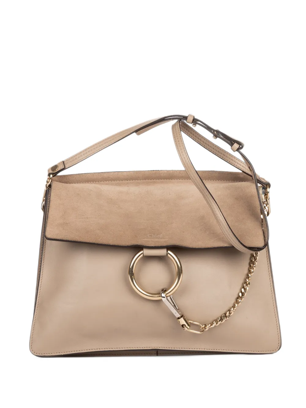 Chloé Pre-Owned medium Faye shoulder bag - Grau
