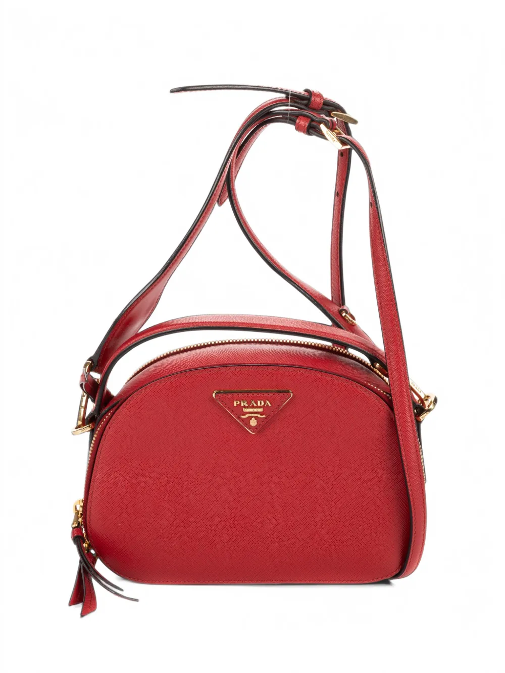 Prada Pre-Owned Odette leather two-way handbag - Rosso