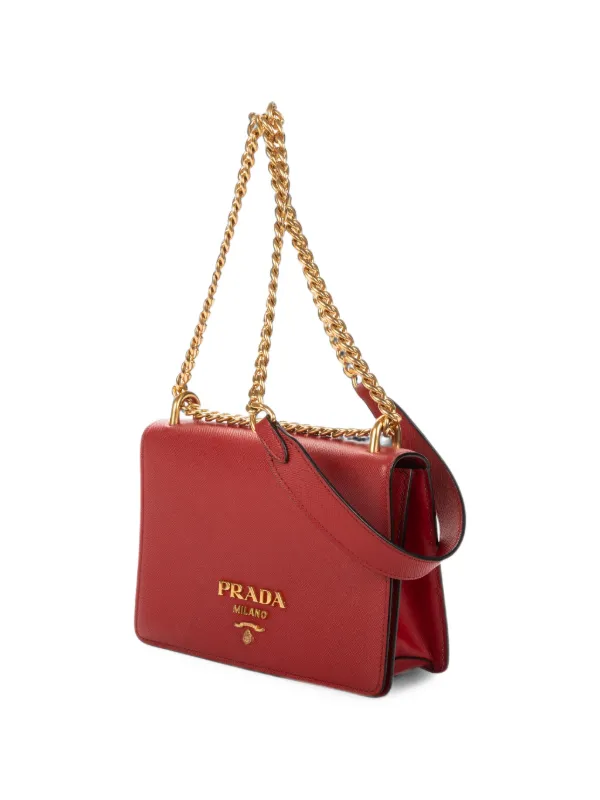 Prada Pre-Owned ロゴ ショルダーバッグ | レッド | FARFETCH JP