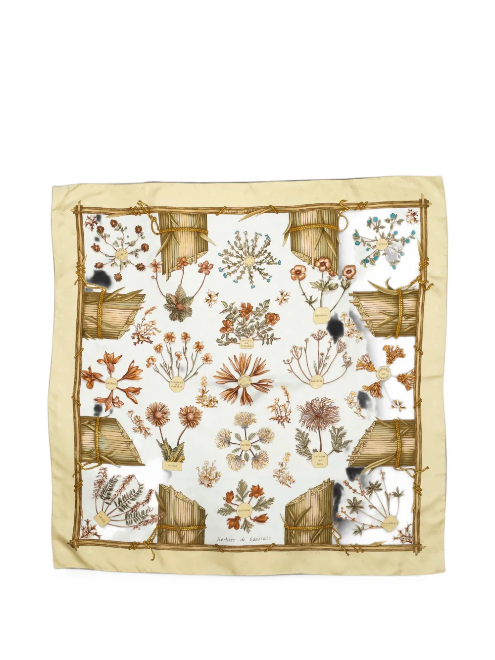 Hermès Pre-Owned Herbier de Gavarnie scarf - Nude