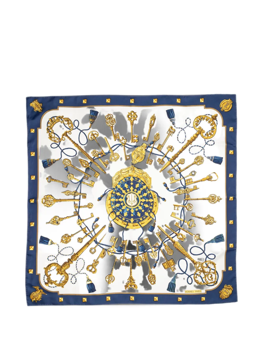 Hermès Pre-Owned Les Clefs silk scarf - Weiß