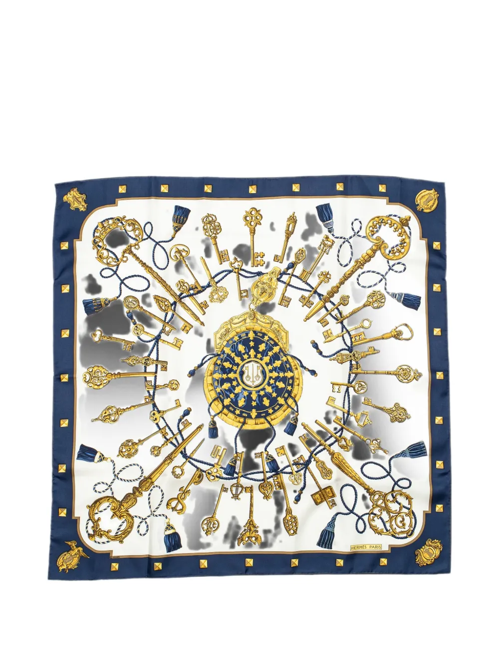 Hermès Pre-Owned Les Clefs silk scarf - Weiß