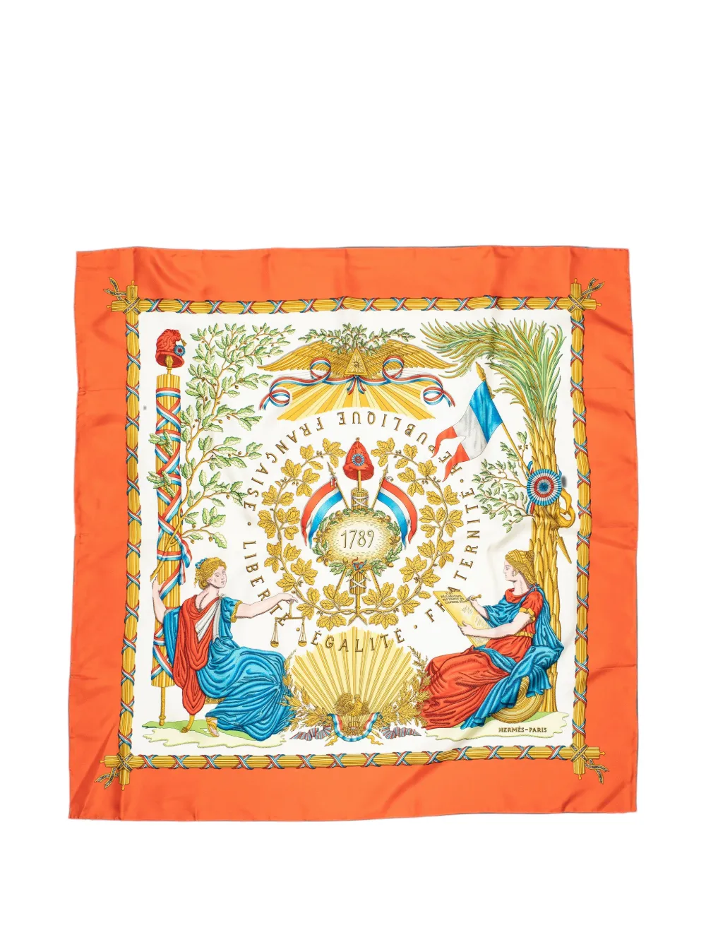 Hermès Pre-Owned Twill Silk scarf - Gelb