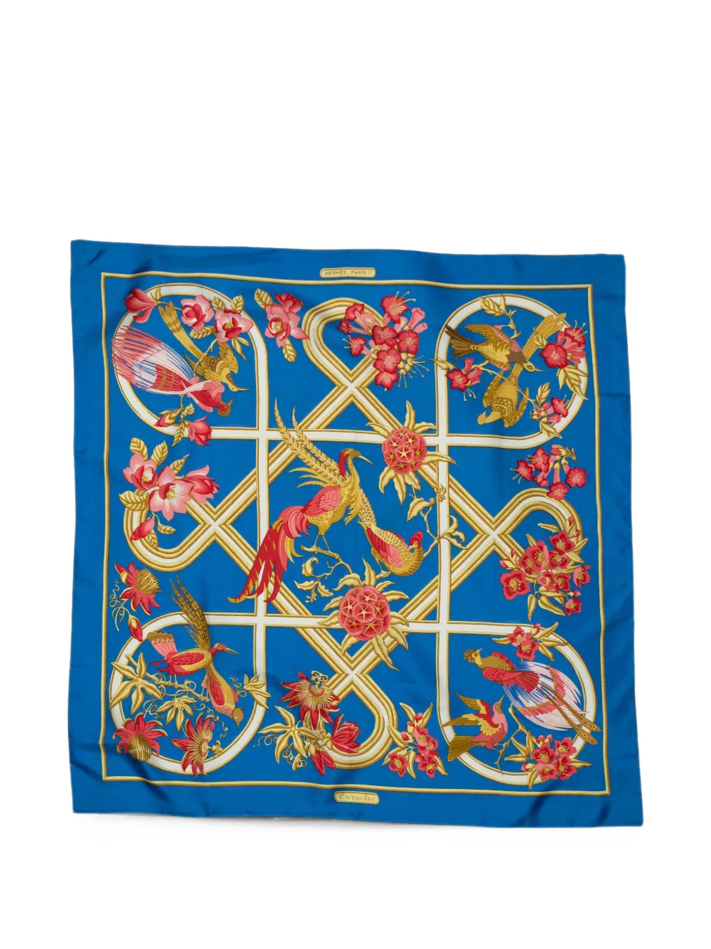 Hermès Pre-Owned Caraibes silk scarf - Blau
