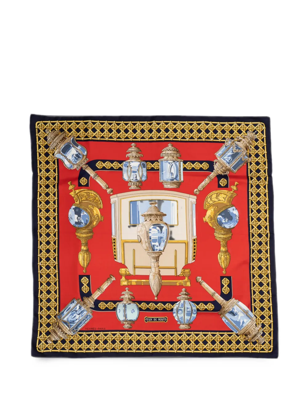 Hermès Pre-Owned Feux de Route scarf - Rot