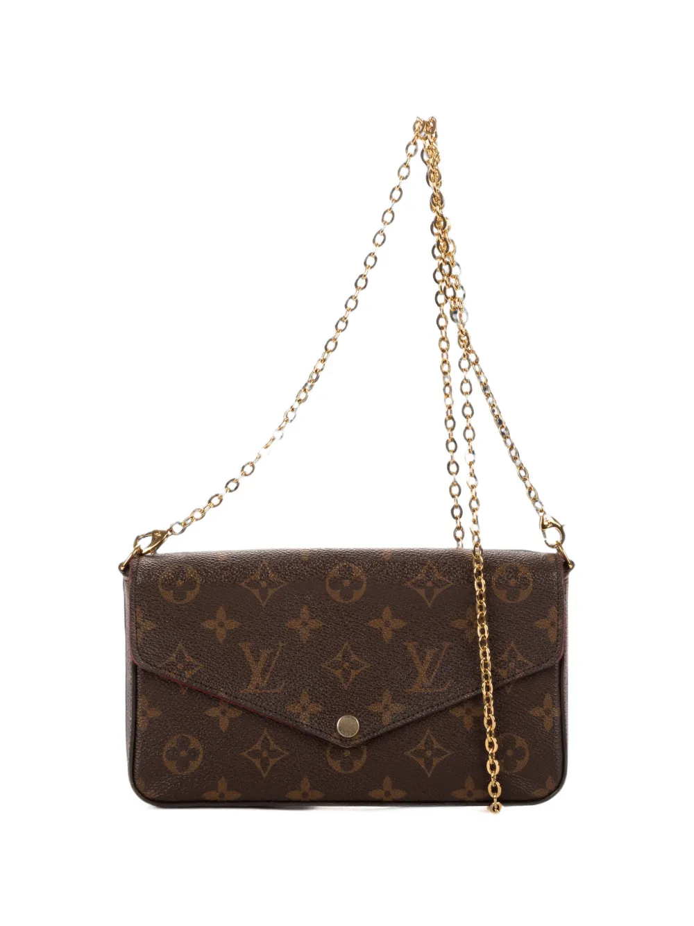Louis Vuitton Pre-Owned Pochette Felicie Monogram foldover-top cross body bag - Marrone