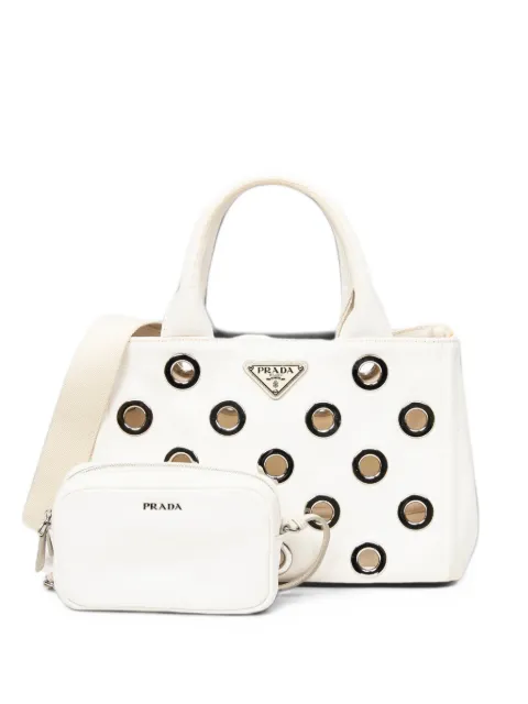 Prada Pre-Owned Grommet Canapa tote bag