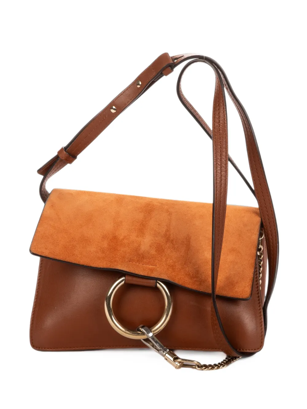 Chloé Pre-Owned Small Faye leather cross body bag - Braun