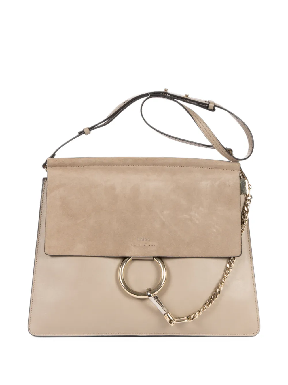Chloé Pre-Owned medium Faye shoulder bag - Nude