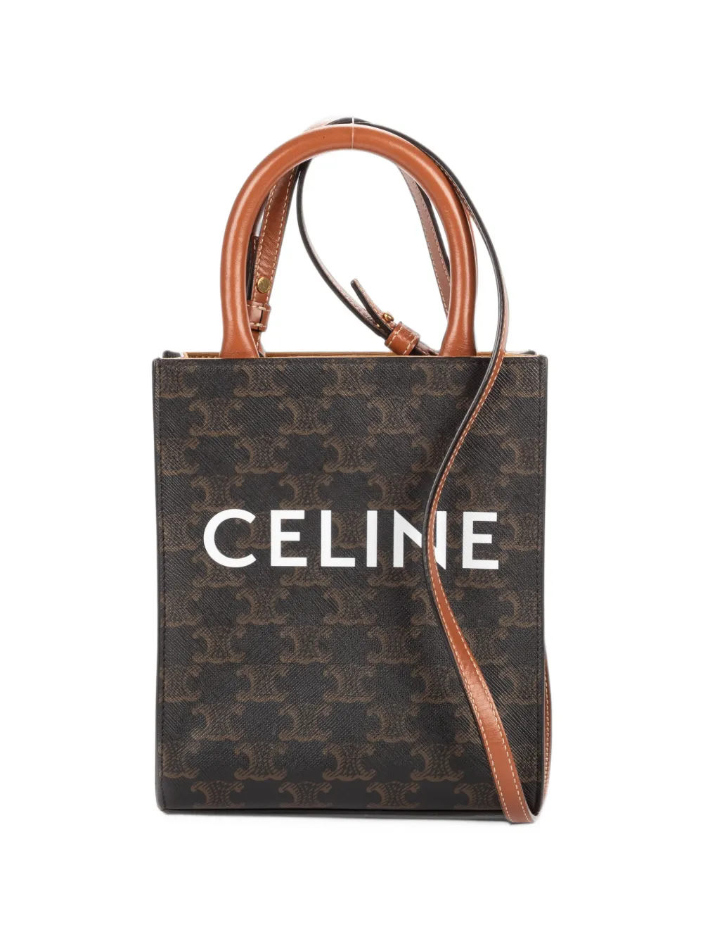 Celine Pre-Owned mini Triomphe Cabas tote bag - Brown