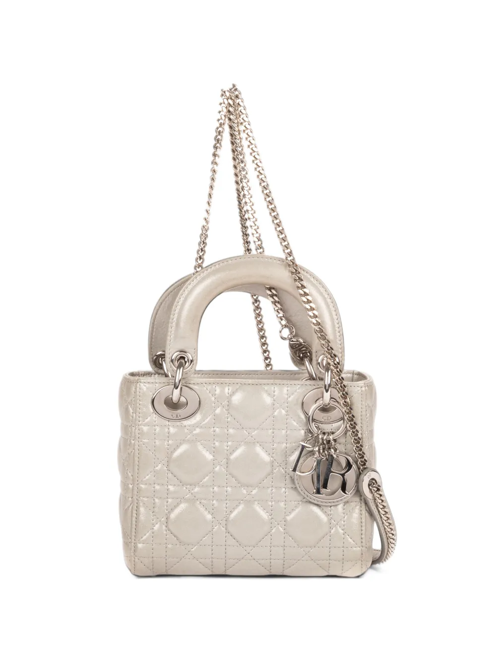 Christian Dior Pre-Owned Mini Lady Dior Shoulder Bag - Grau