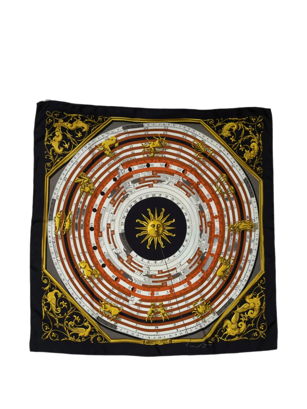 Hermès Pre-Owned Dies et Hore scarf - Schwarz