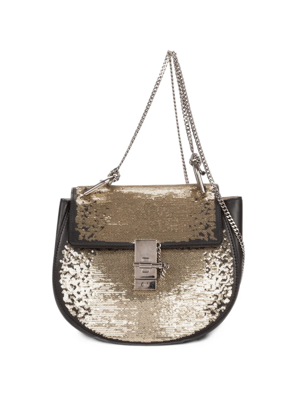 Chloé Pre-Owned small Drew sequin crossbody bag - Schwarz