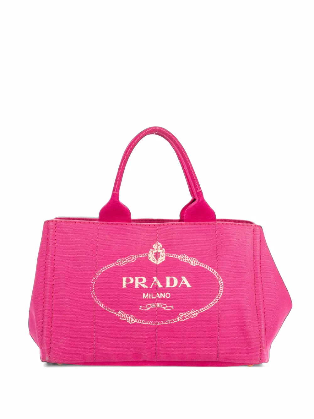 Prada Pre-Owned Canapa logo-print tote bag - Rosa