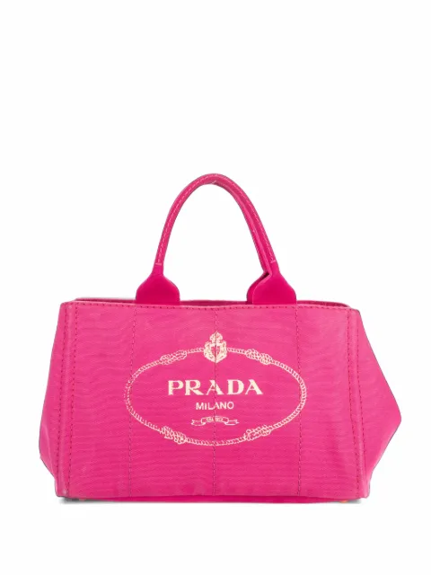 Prada Pre-Owned bolso shopper Canapa con logo