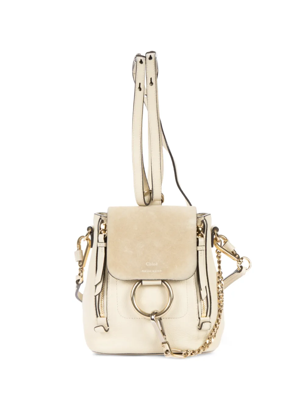 Chloé Pre-Owned Mini Faye backpack - Nude
