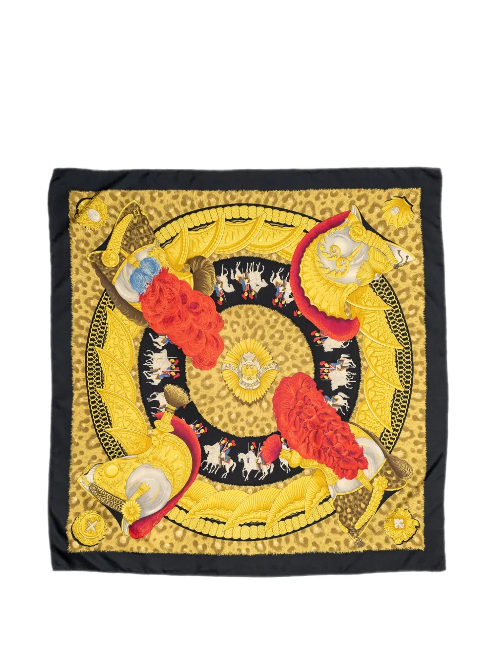 Hermès Pre-Owned Casques et Plumets scarf - Gelb