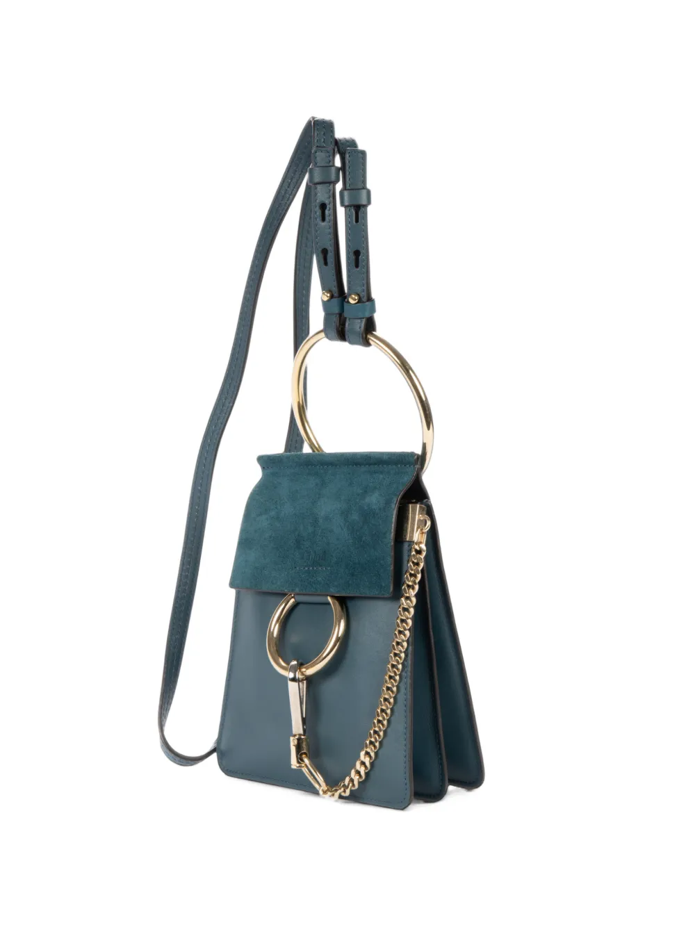 Chloé Pre-Owned small Faye Bracelet shoulder bag - Blue