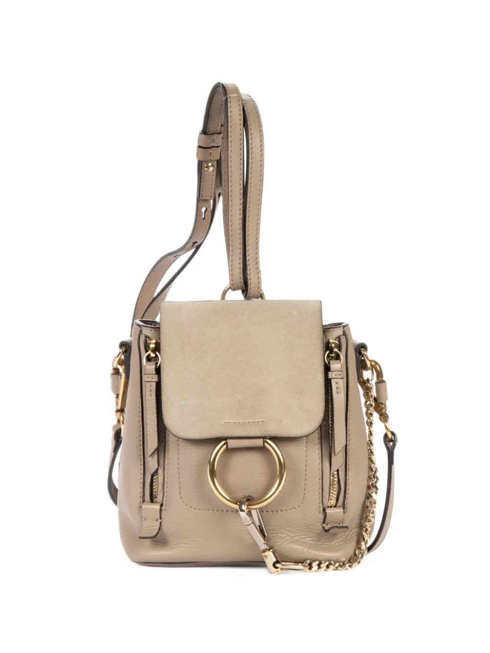 Chloé Pre-Owned mini Faye backpack - Nude