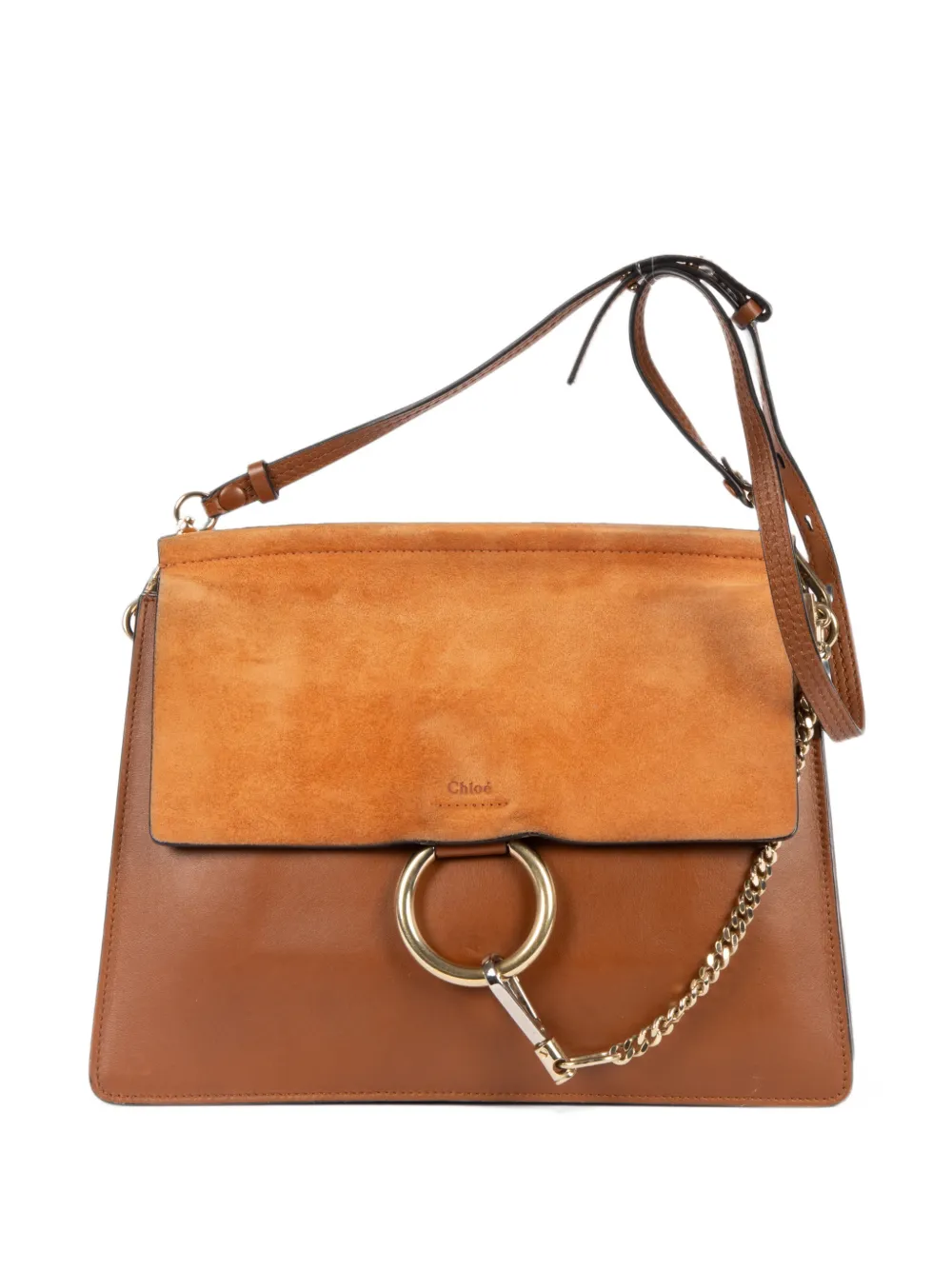 Chloé Pre-Owned medium Faye shoulder bag - Braun