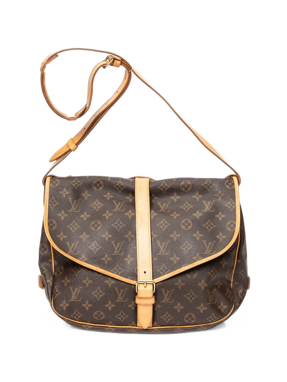 Louis Vuitton Pre-Owned GM Saumur cross body bag - Braun