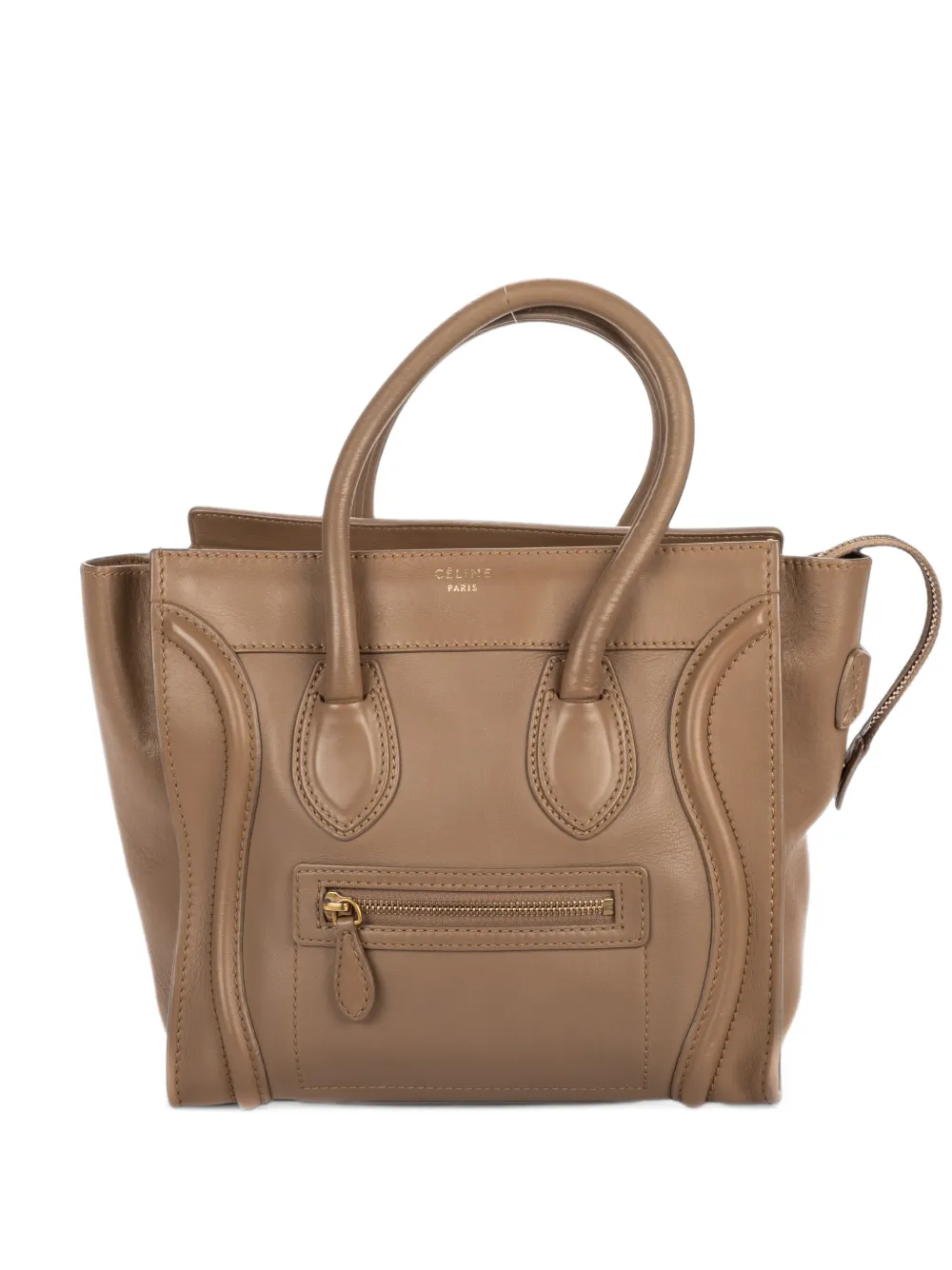 Celine Pre-Owned micro Luggage tote bag in Brown