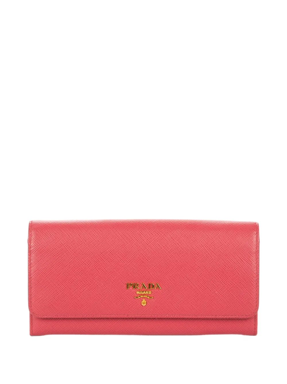 Prada Pre-Owned saffiano leather flap wallet - Rosa
