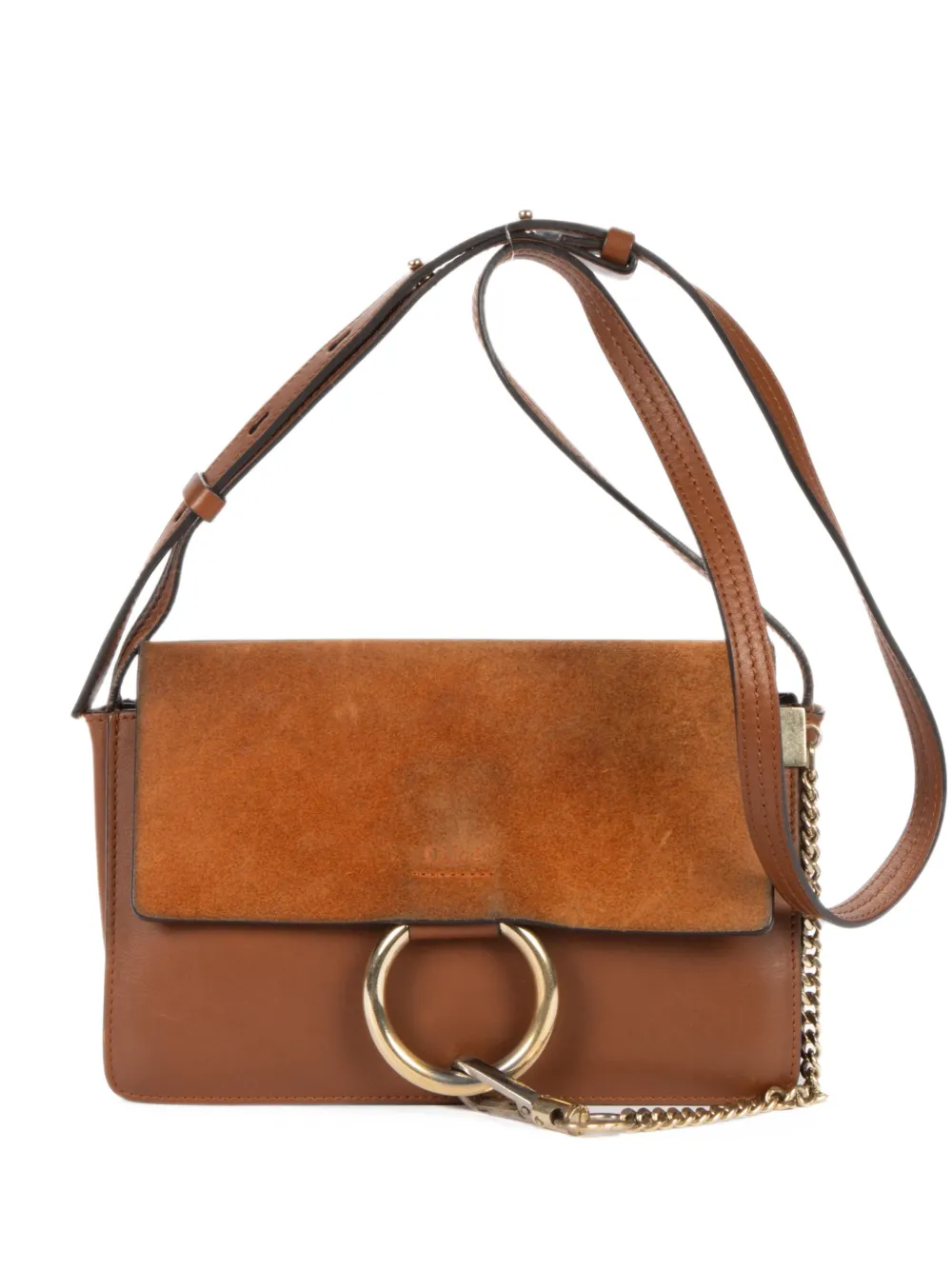 Chloé Pre-Owned small Faye cross body bag - Braun