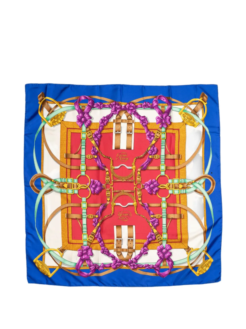 Hermès Pre-Owned Grand Manège silk scarf - Rot