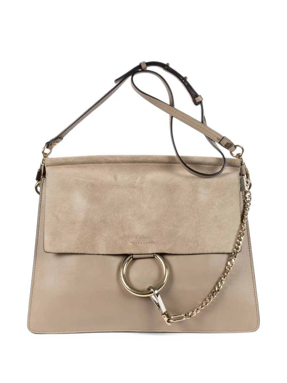 Chloé Pre-Owned medium Faye shoulder bag - Nude