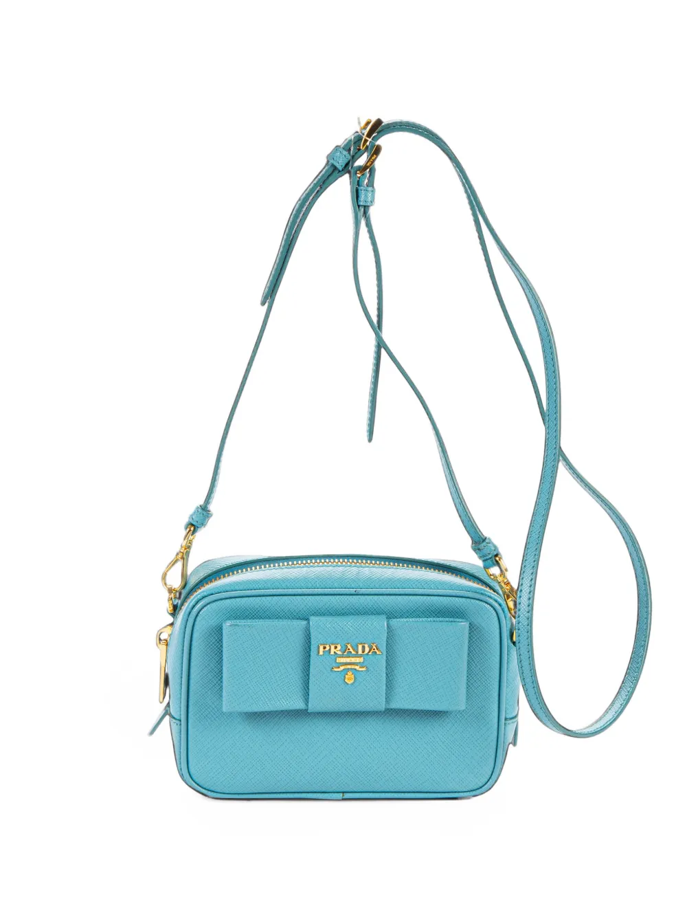 Prada Pre-Owned Mini Bow shoulder bag - Blu