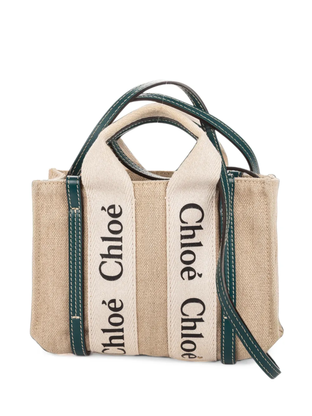 Chloé Pre-Owned mini Woody tote bag - Nude