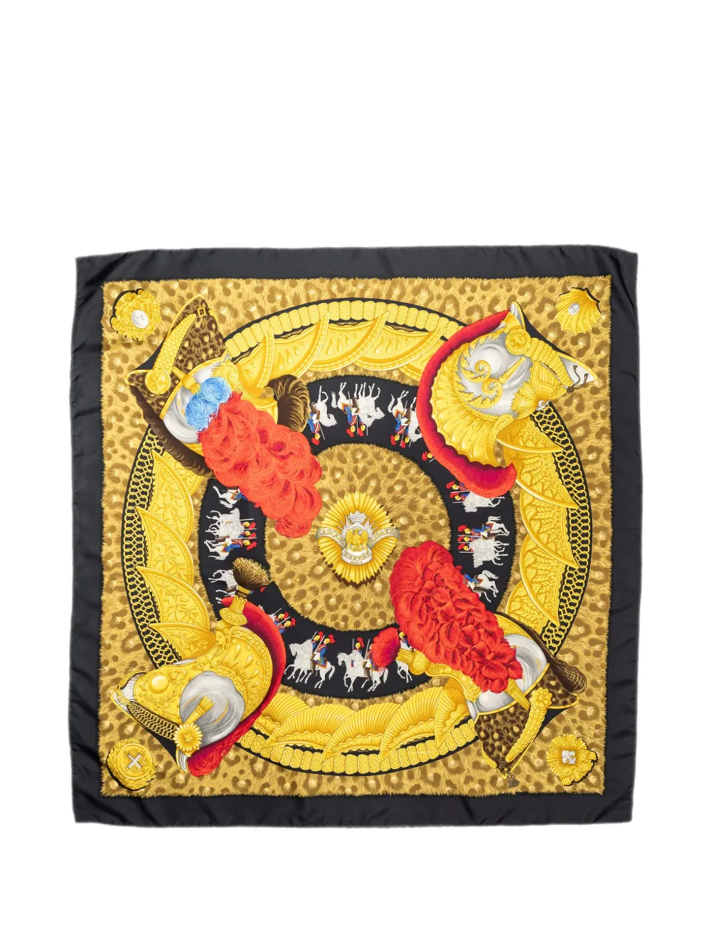 Hermès Pre-Owned Casques et Pluimets scarf - Gelb
